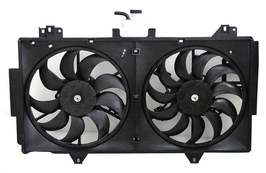 Front View of Dual Radiator and Condenser Fan Assembly APDI 6010095