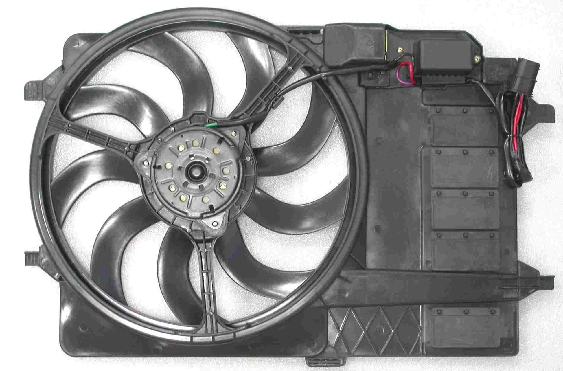 Back View of Dual Radiator and Condenser Fan Assembly APDI 6013107