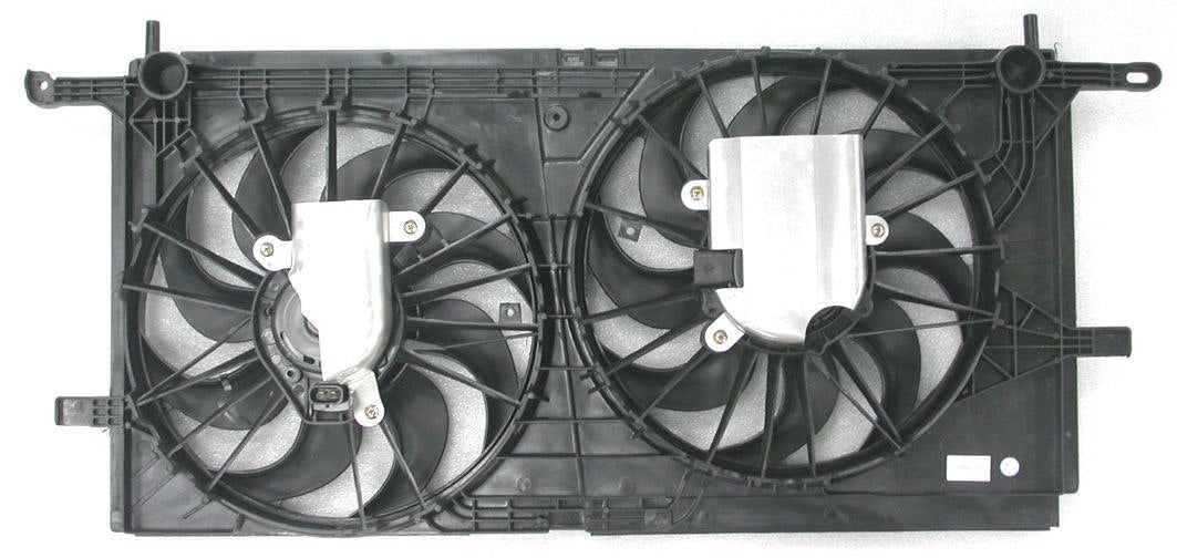 Front View of Dual Radiator and Condenser Fan Assembly APDI 6016129