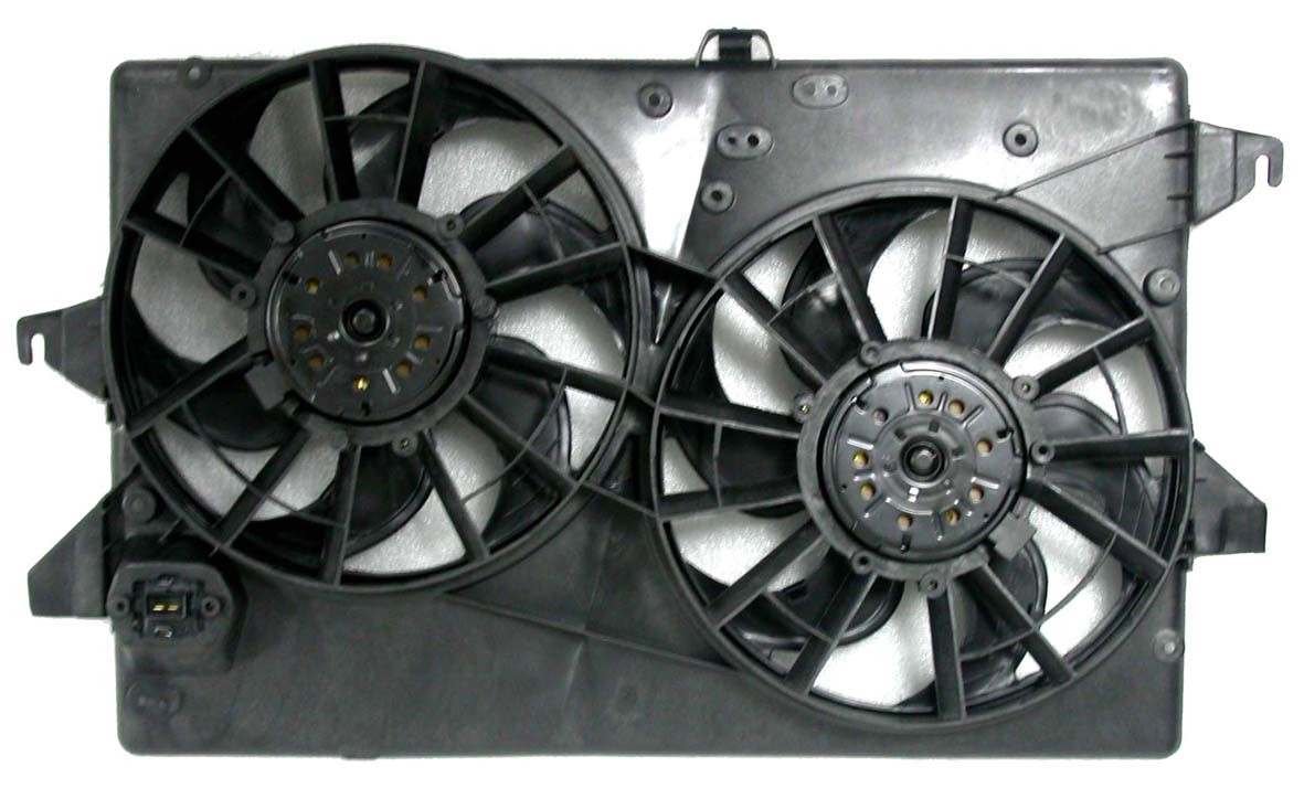 Back View of Dual Radiator and Condenser Fan Assembly APDI 6018111