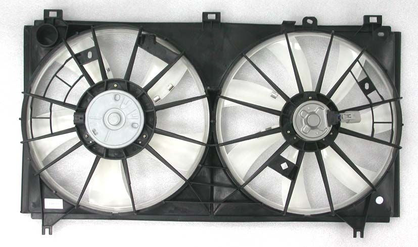 Front View of Dual Radiator and Condenser Fan Assembly APDI 6025106