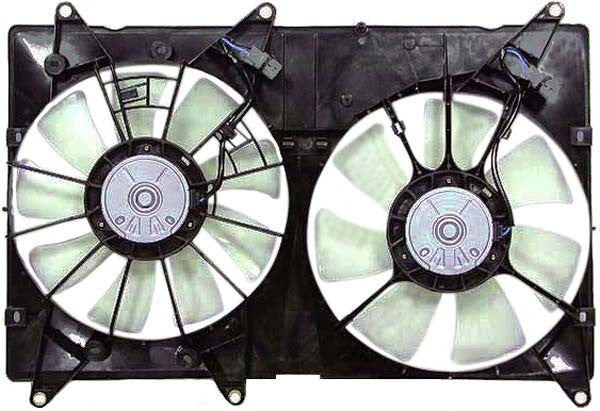 Back View of Dual Radiator and Condenser Fan Assembly APDI 6034520