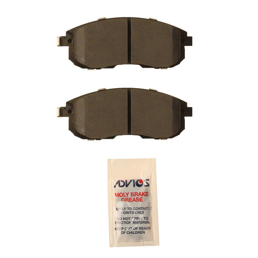 Top View of Front Disc Brake Pad Set ADVICS AD0815A