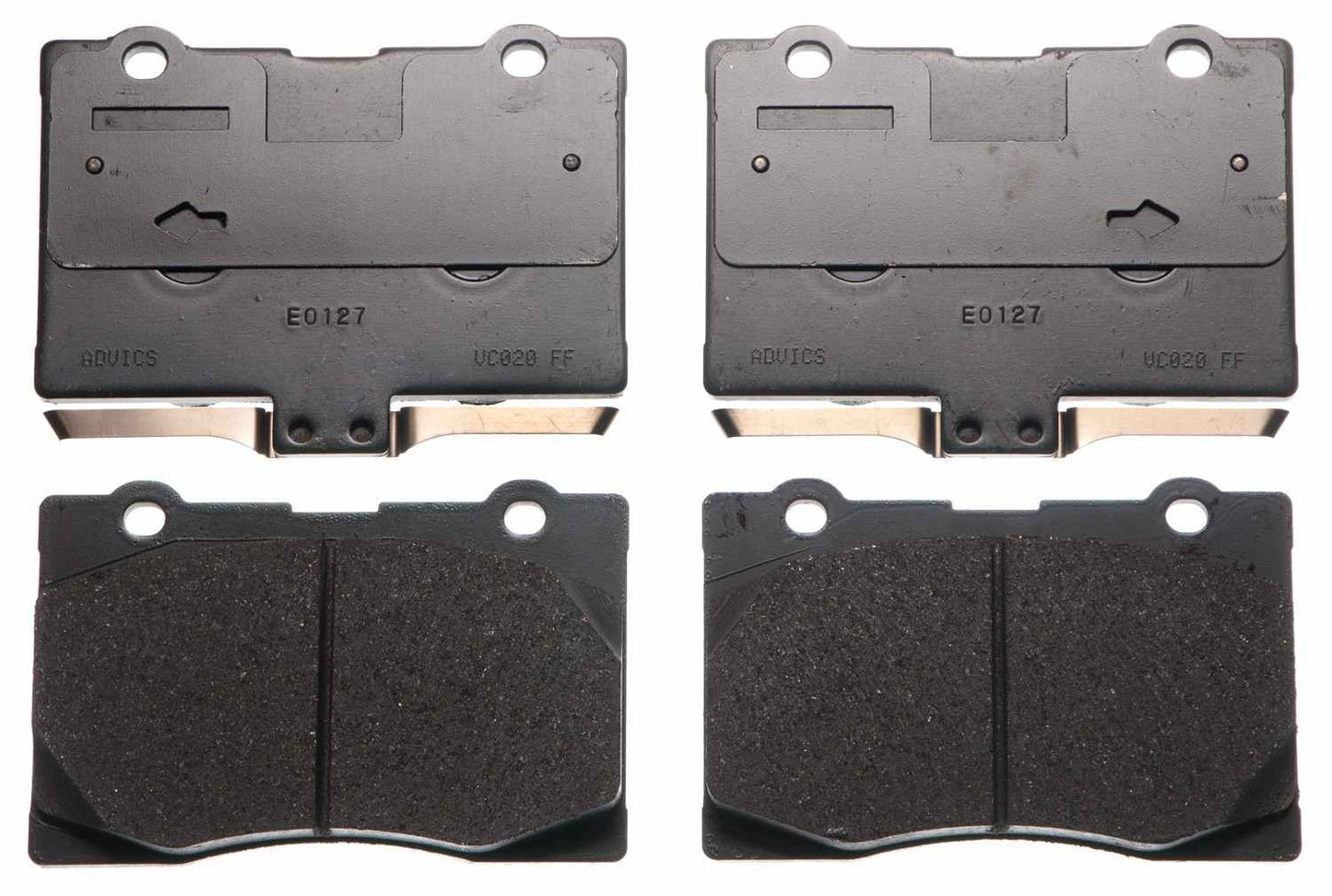 Angle View of Front Disc Brake Pad Set ADVICS AD1091