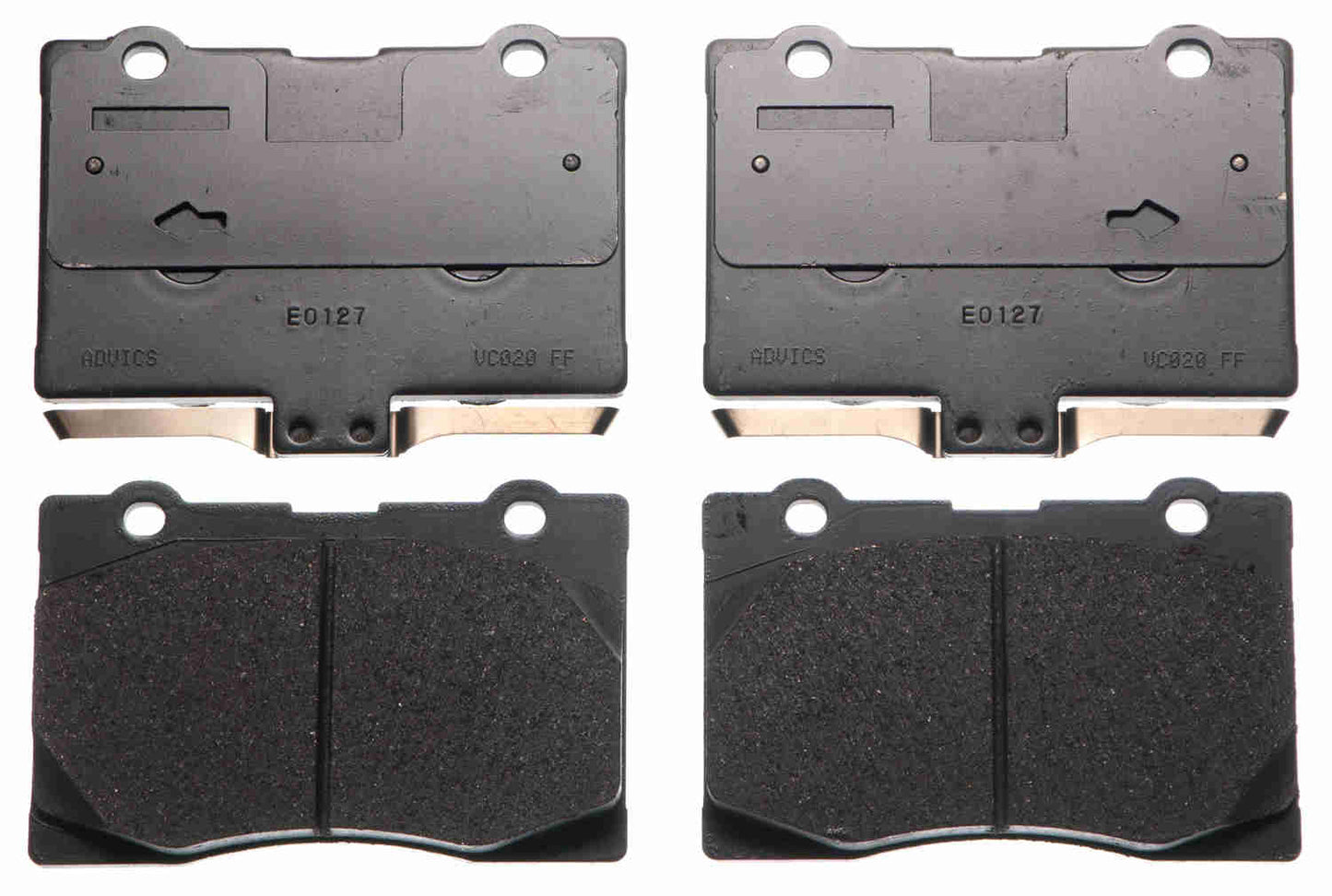 Front View of Front Disc Brake Pad Set ADVICS AD1091