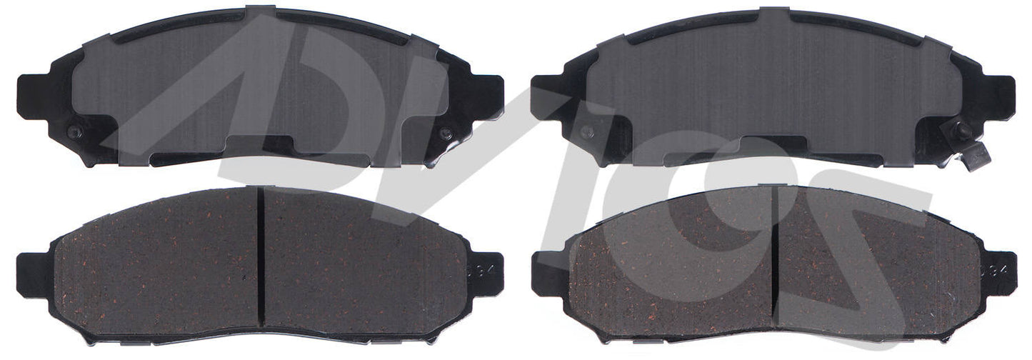 Front View of Front Disc Brake Pad Set ADVICS AD1094