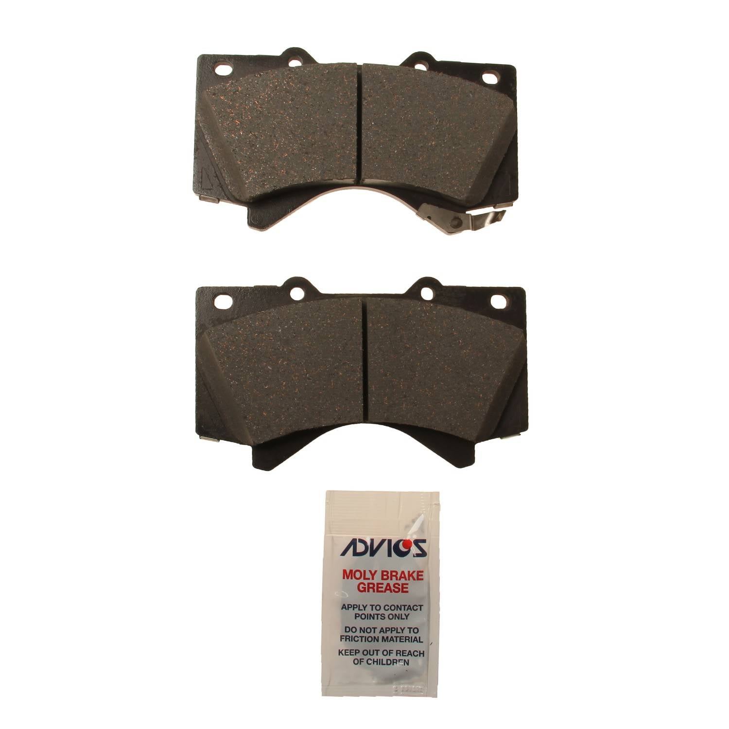 Top View of Front Disc Brake Pad Set ADVICS AD1303