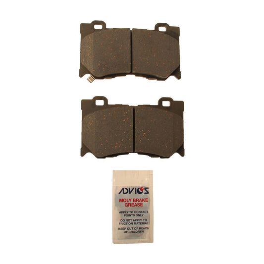 Top View of Front Disc Brake Pad Set ADVICS AD1346