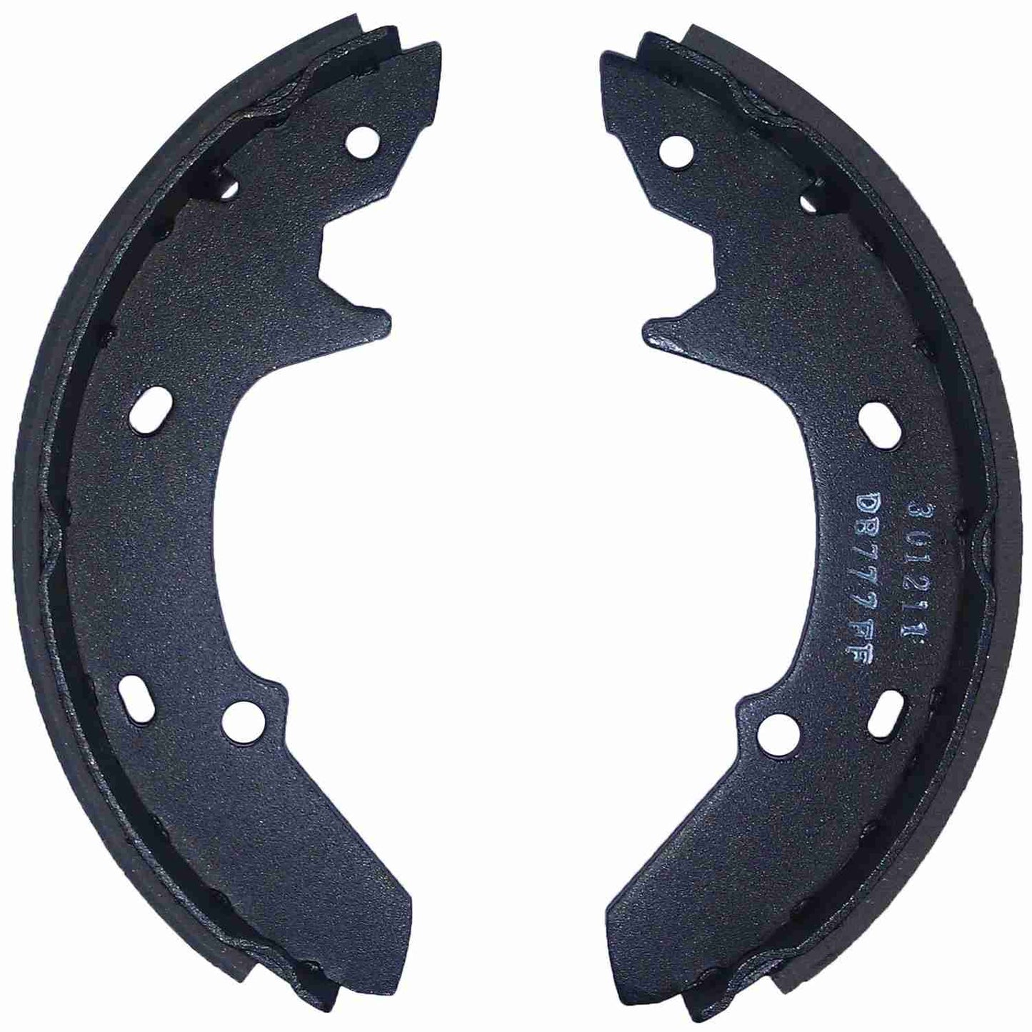 Front View of Rear Drum Brake Shoe BENDIX 501