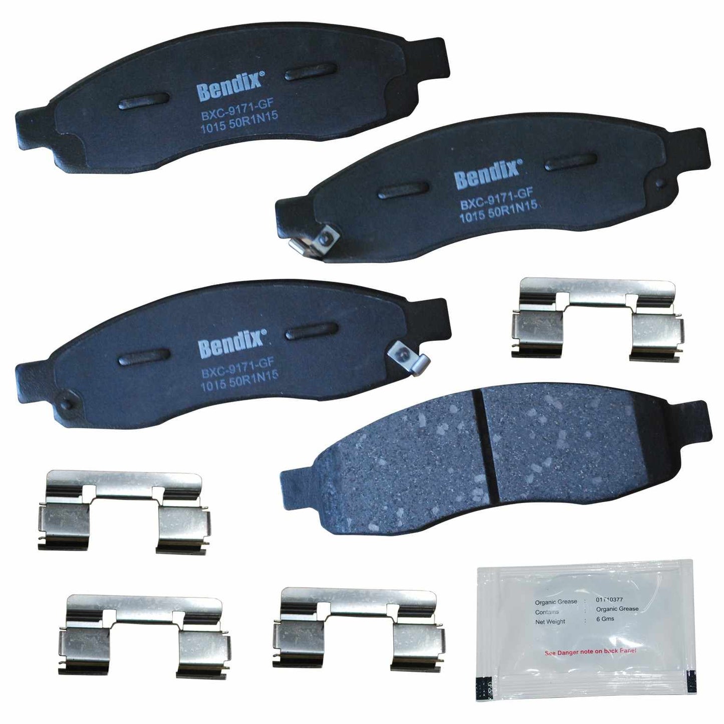 Front View of Front Disc Brake Pad Set BENDIX CFC1015