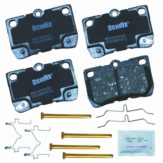 Front View of Rear Disc Brake Pad Set BENDIX CFC1113