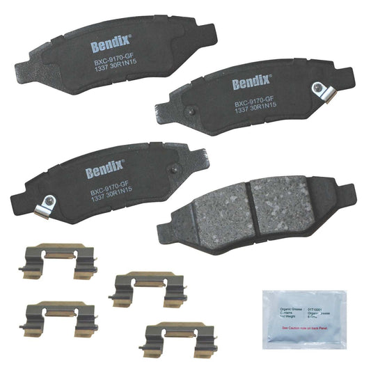 Front View of Rear Disc Brake Pad Set BENDIX CFC1337