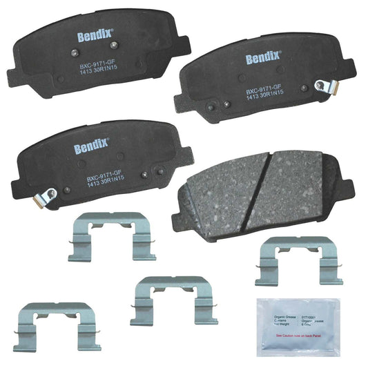 Front View of Front Disc Brake Pad Set BENDIX CFC1413