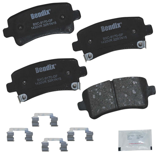 Front View of Rear Disc Brake Pad Set BENDIX CFC1430VR