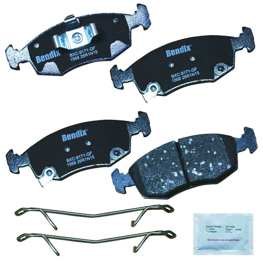 Front View of Front Disc Brake Pad Set BENDIX CFC1568