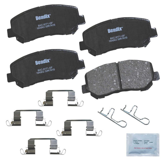 Front View of Front Disc Brake Pad Set BENDIX CFC1640K2