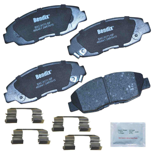 Front View of Front Disc Brake Pad Set BENDIX CFC465AK1