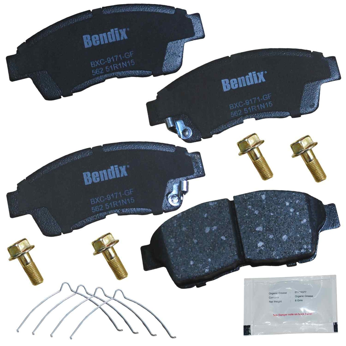 Front View of Front Disc Brake Pad Set BENDIX CFC562