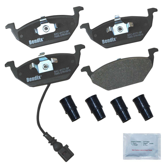 Front View of Front Disc Brake Pad Set BENDIX CFC768S