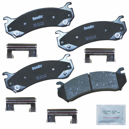 Front View of Front Disc Brake Pad Set BENDIX CFC785