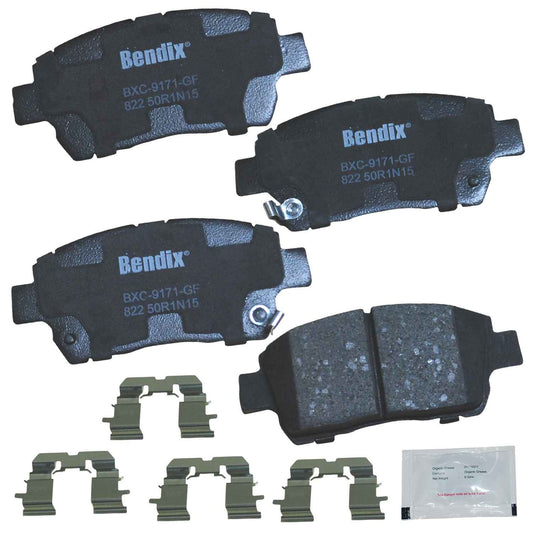 Front View of Front Disc Brake Pad Set BENDIX CFC822