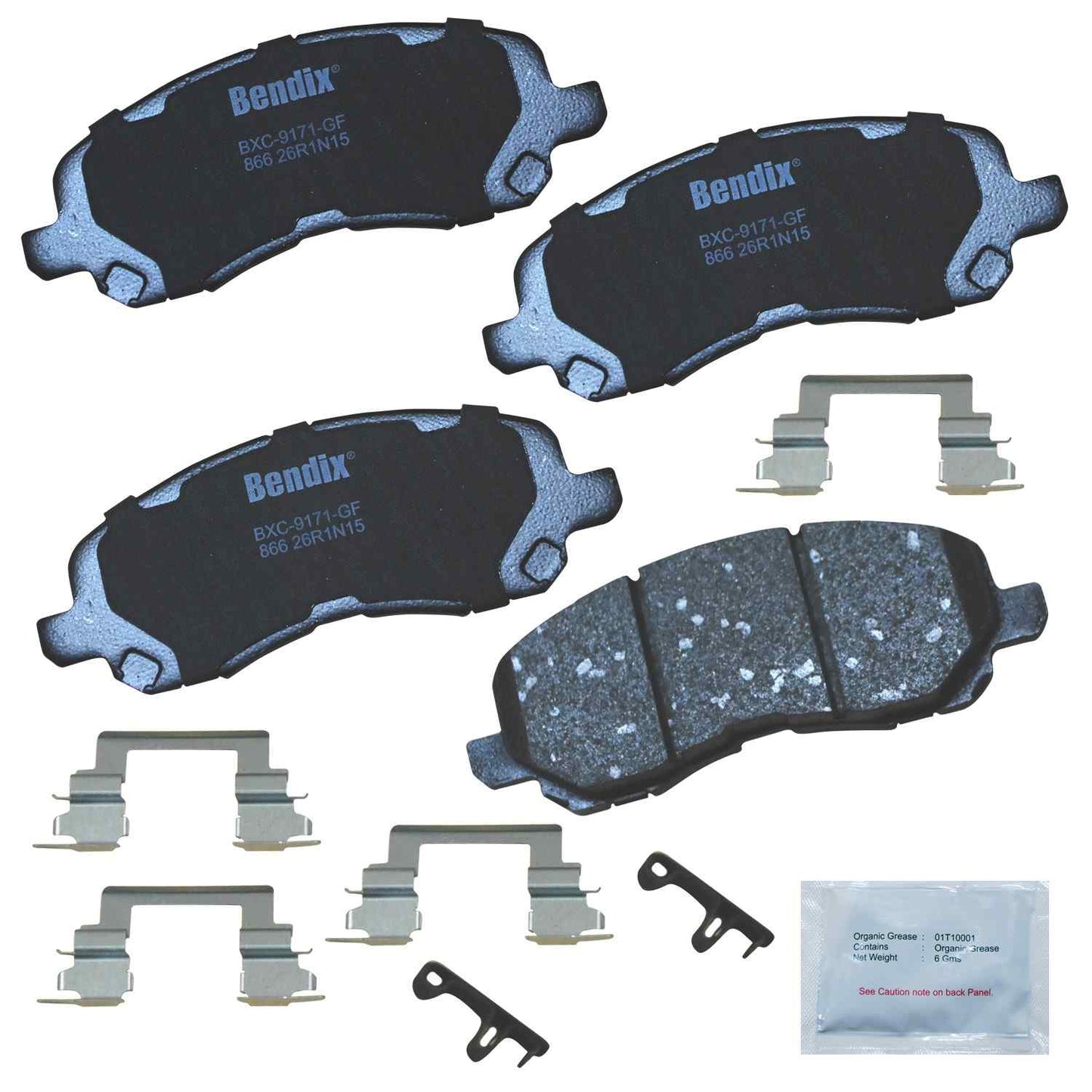 Front View of Front Disc Brake Pad Set BENDIX CFC866