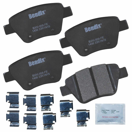 Front View of Rear Disc Brake Pad Set BENDIX CFM1456