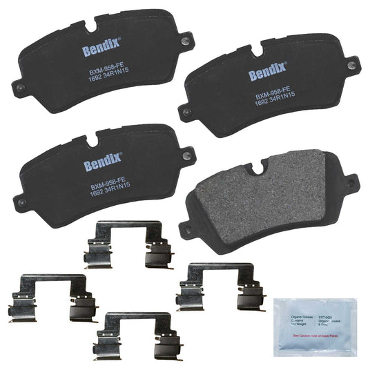 Front View of Rear Disc Brake Pad Set BENDIX CFM1692