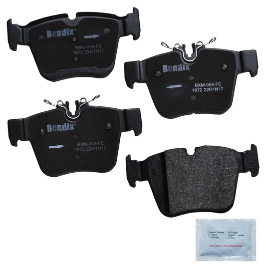 Front View of Rear Disc Brake Pad Set BENDIX CFM1872