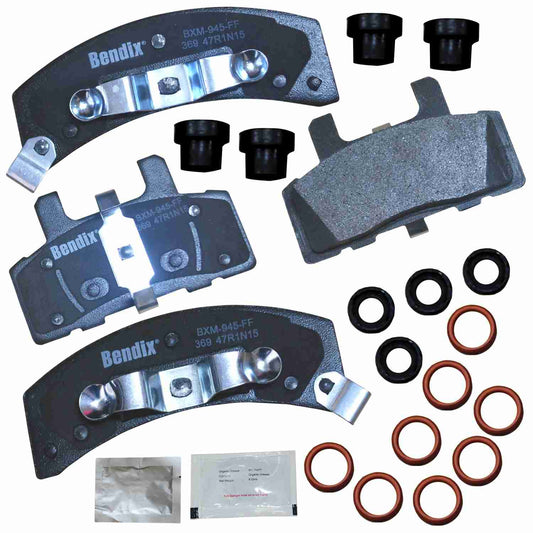 Front View of Front Disc Brake Pad Set BENDIX CFM369