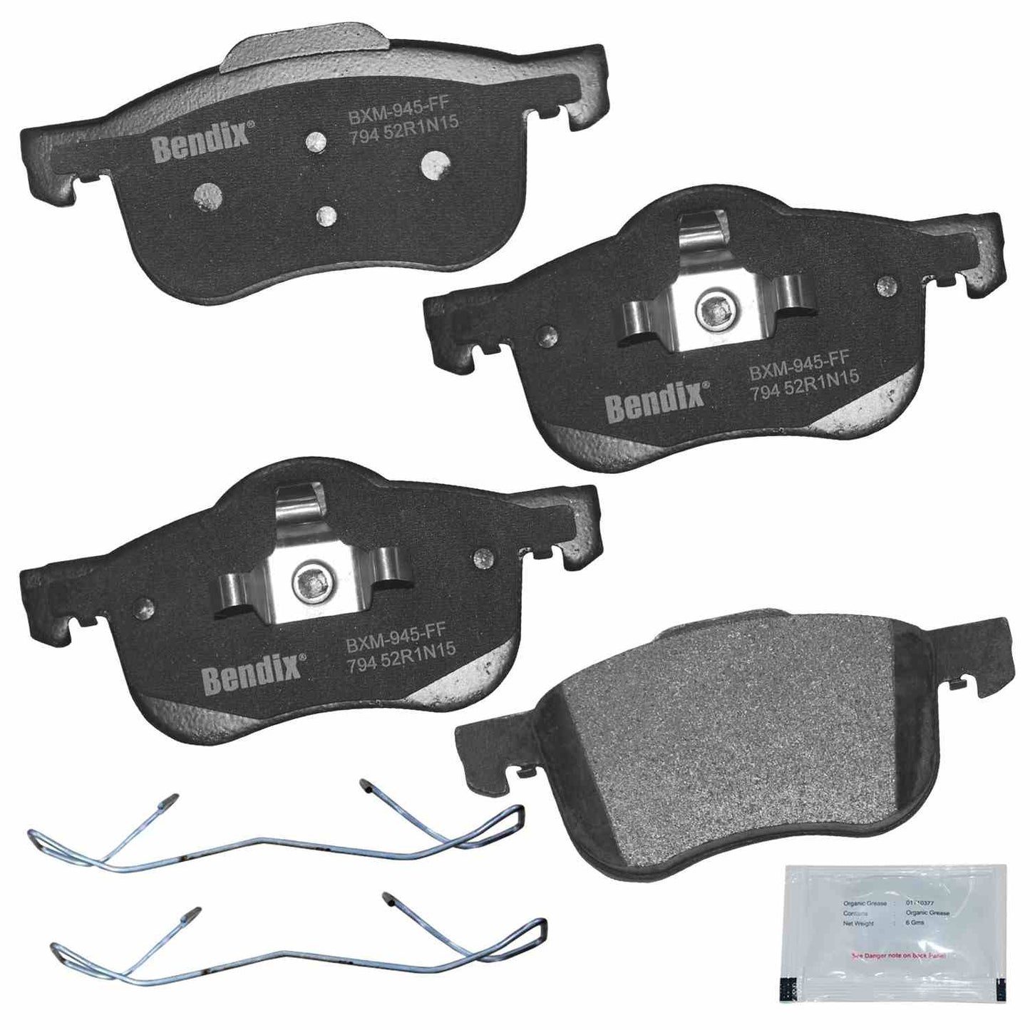 Front View of Front Disc Brake Pad Set BENDIX CFM794