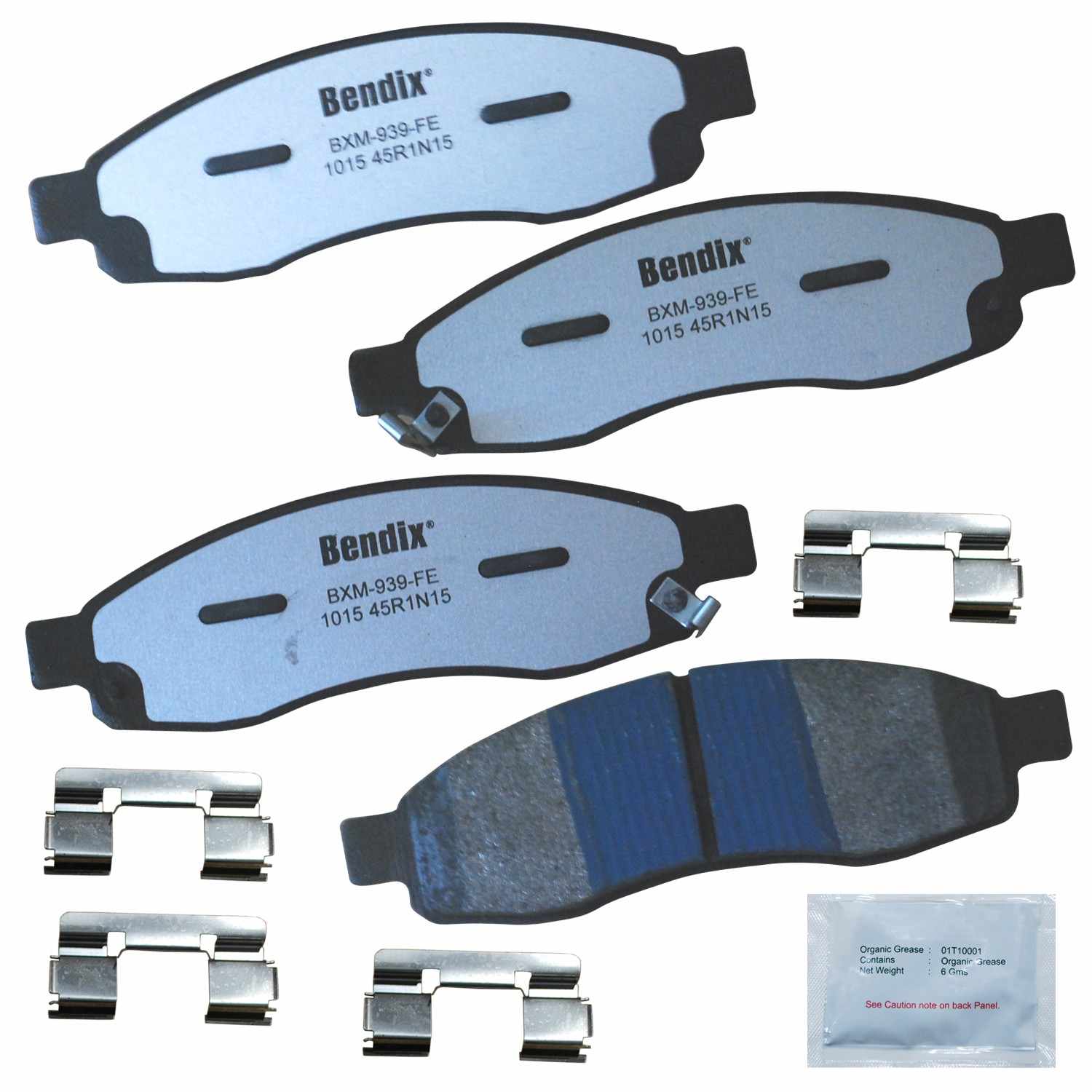 Front View of Front Disc Brake Pad Set BENDIX MKD1015FM