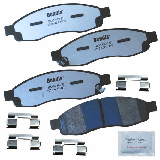 Front View of Front Disc Brake Pad Set BENDIX MKD1015FM