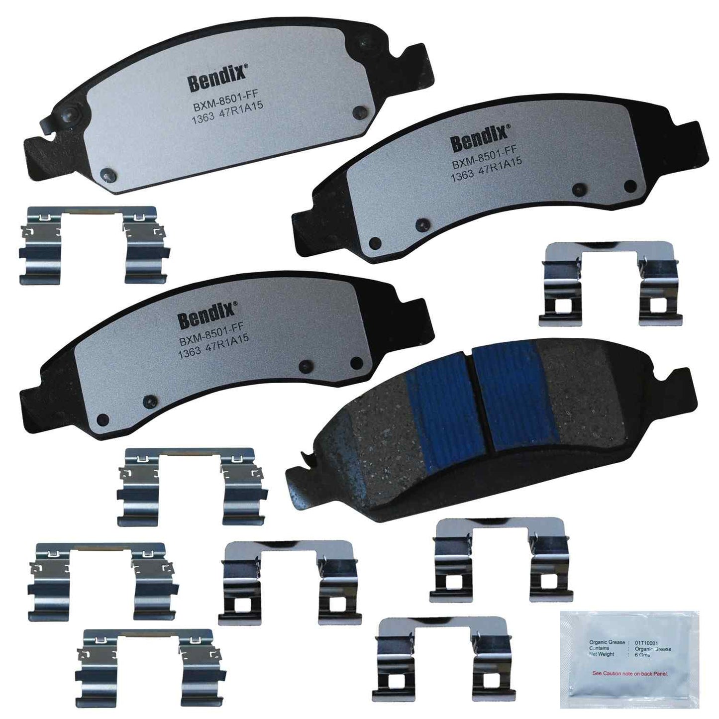 Front View of Front Disc Brake Pad Set BENDIX PBD1363