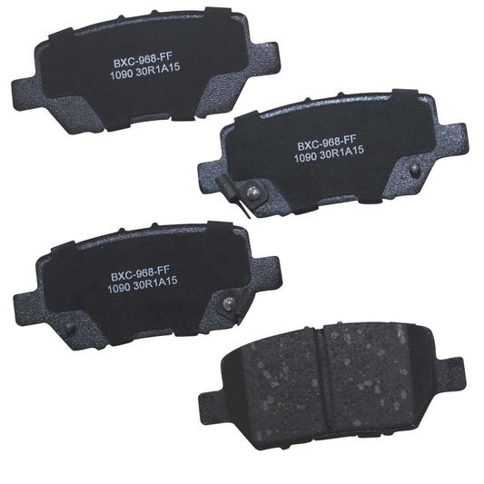 Front View of Rear Disc Brake Pad Set BENDIX SBC1090