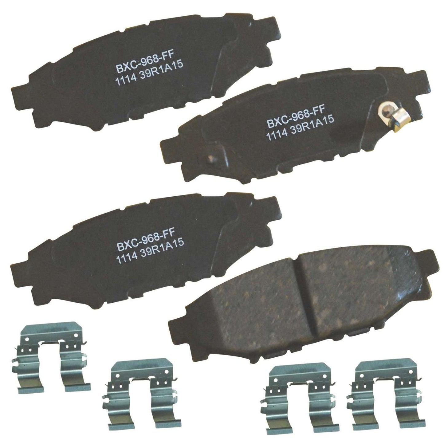 Front View of Rear Disc Brake Pad Set BENDIX SBC1114