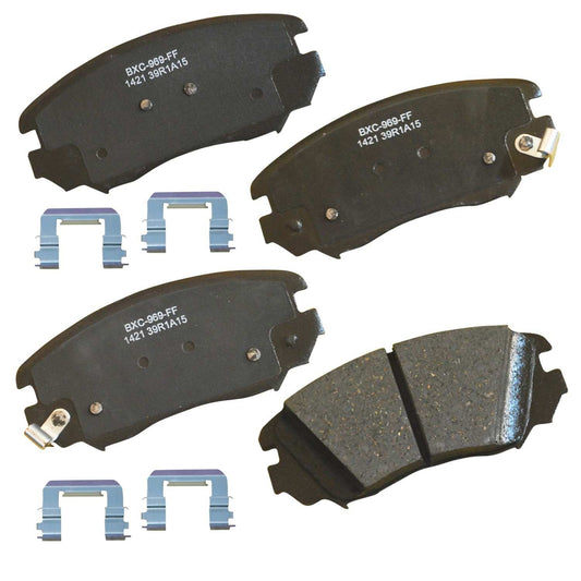 Front View of Front Disc Brake Pad Set BENDIX SBC1421