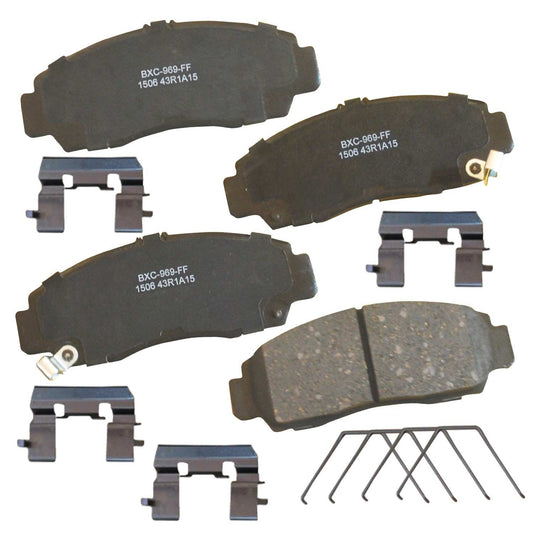 Front View of Front Disc Brake Pad Set BENDIX SBC1506