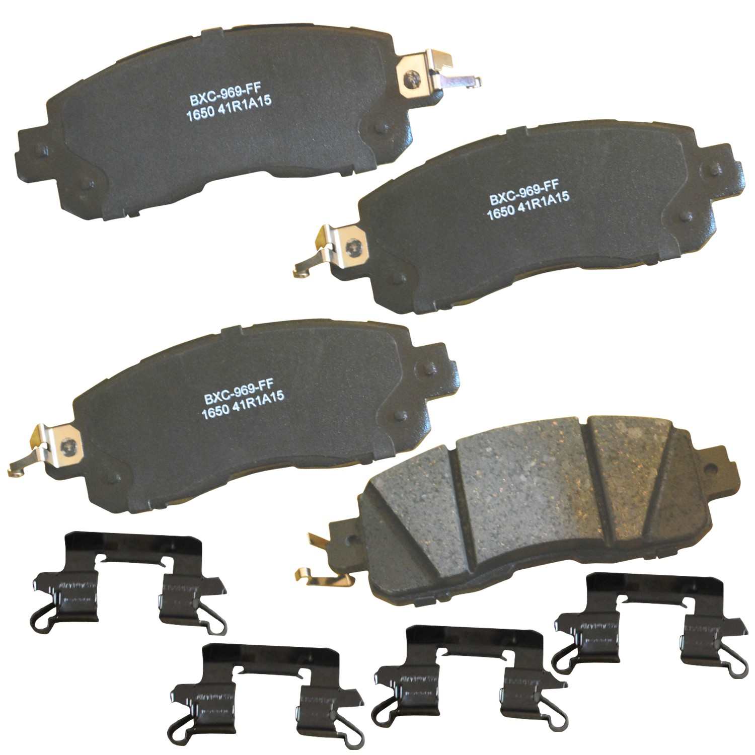 Front View of Front Disc Brake Pad Set BENDIX SBC1650