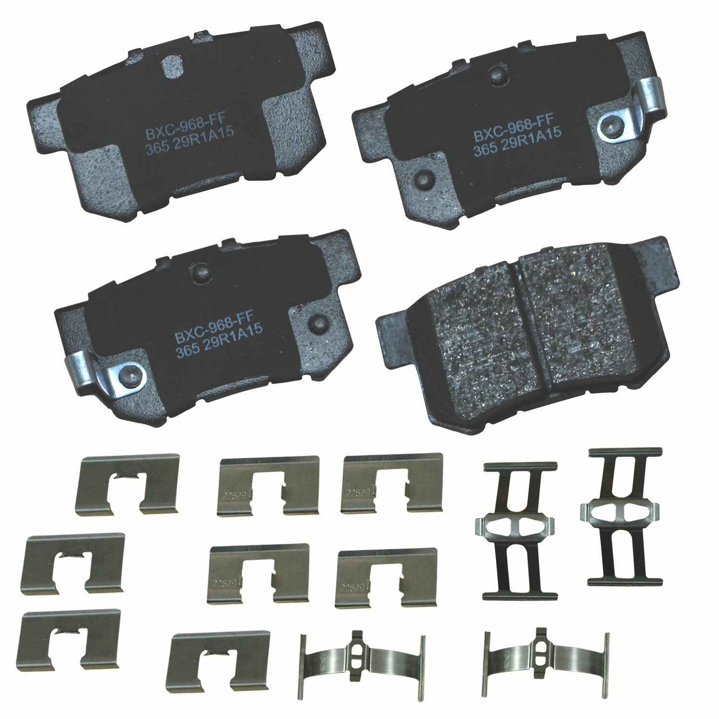 Front View of Rear Disc Brake Pad Set BENDIX SBC365