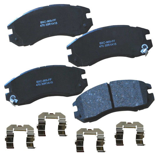 Front View of Front Disc Brake Pad Set BENDIX SBC470