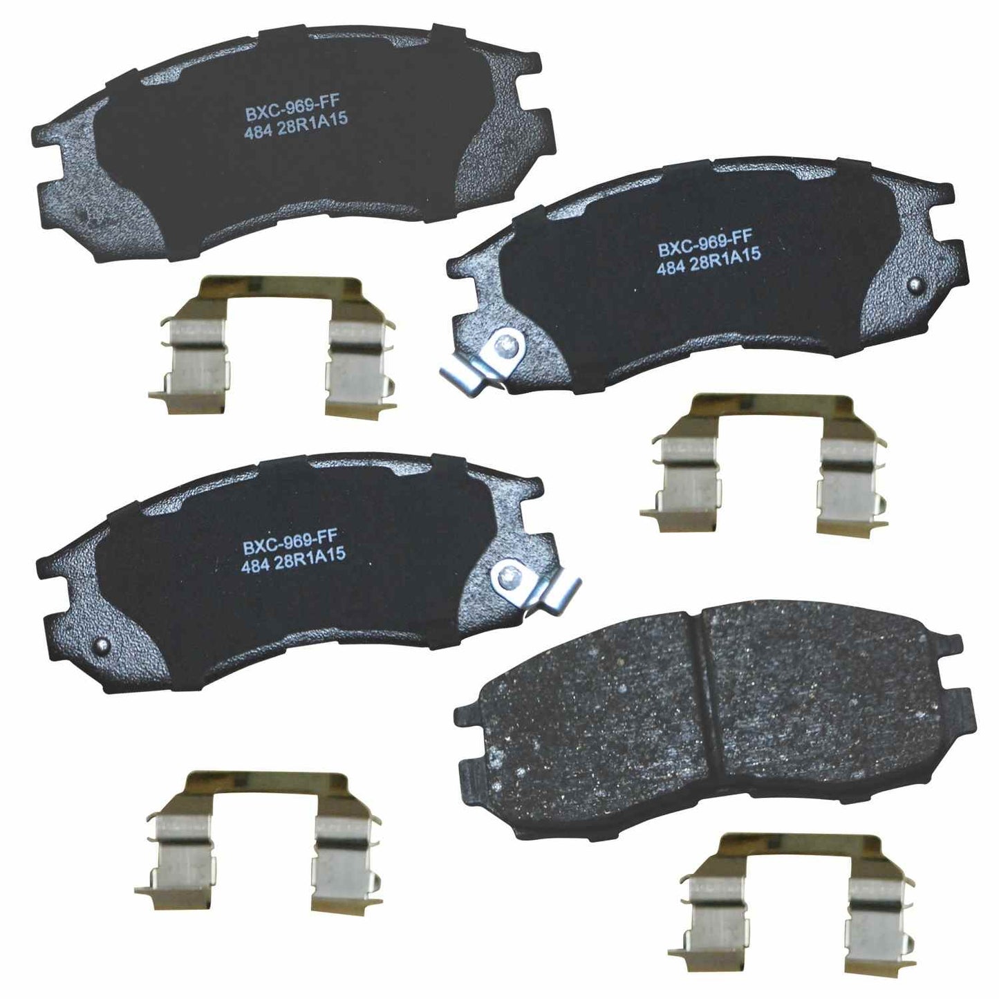 Front View of Front Disc Brake Pad Set BENDIX SBC484