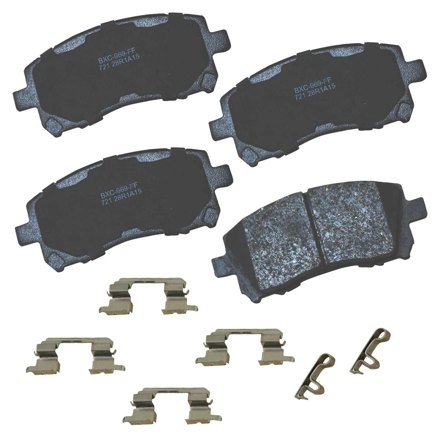 Front View of Front Disc Brake Pad Set BENDIX SBC721