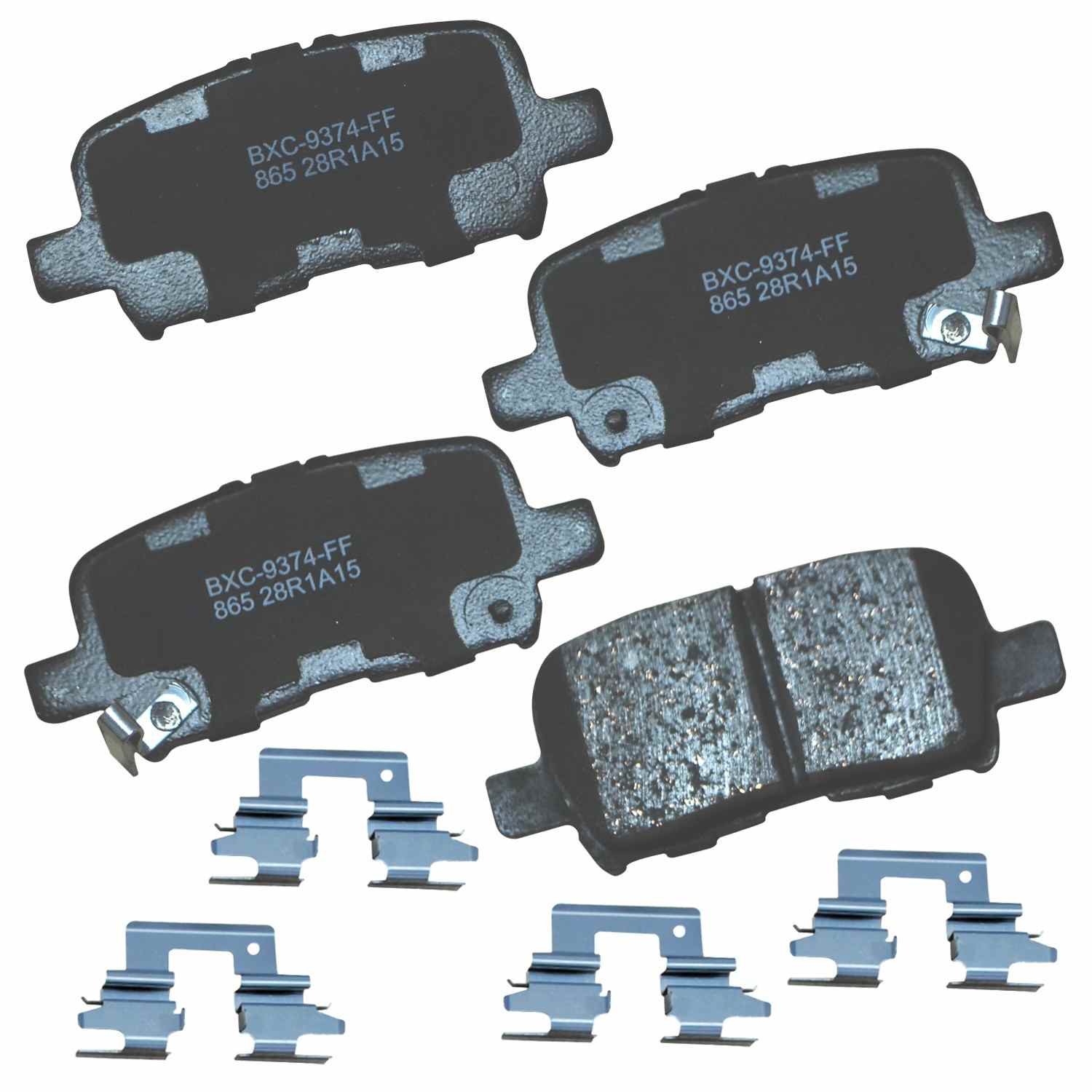 Front View of Rear Disc Brake Pad Set BENDIX SBC865