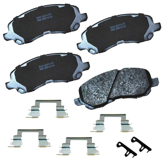 Front View of Front Disc Brake Pad Set BENDIX SBC866