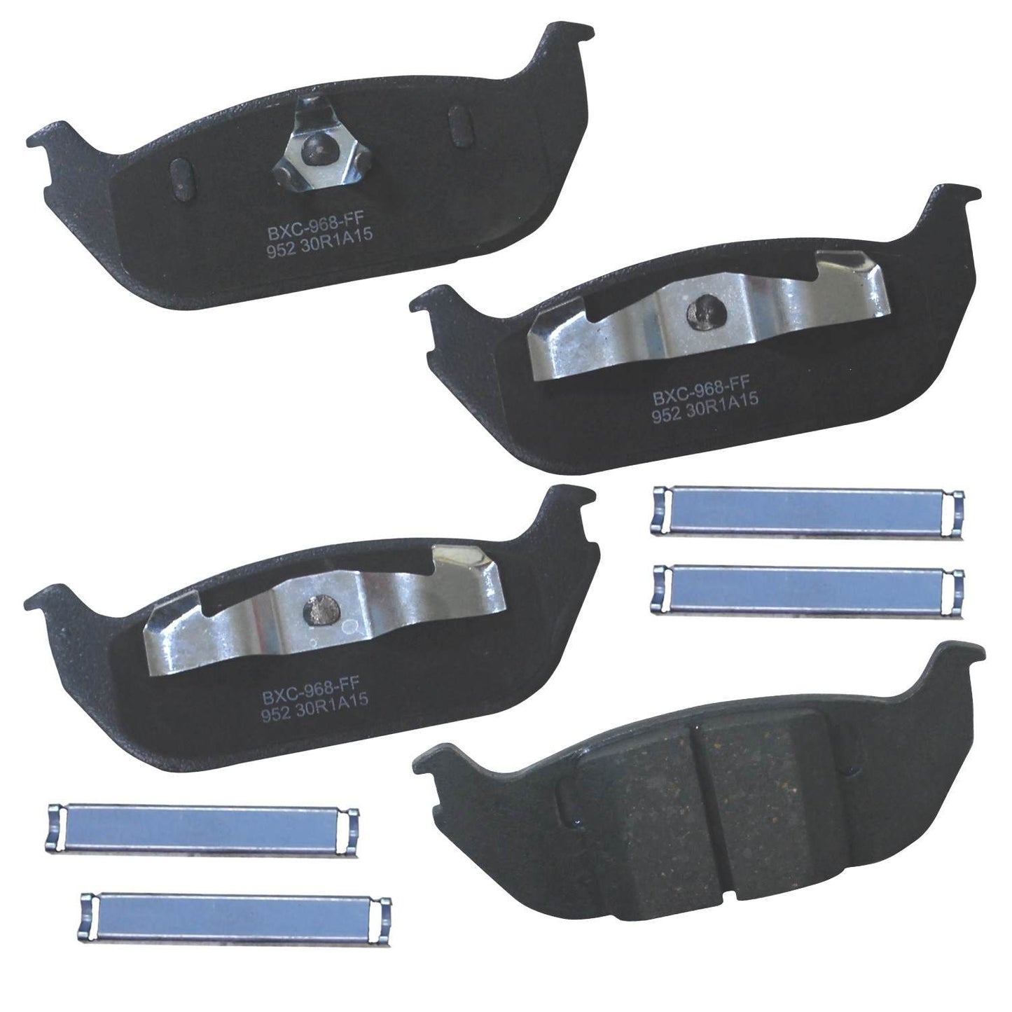 Front View of Rear Disc Brake Pad Set BENDIX SBC952