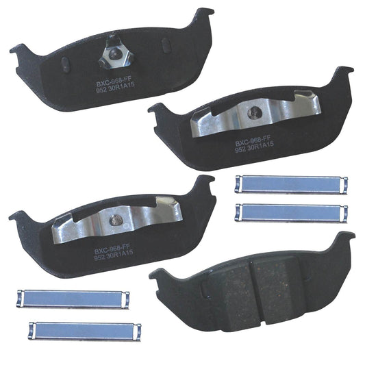 Front View of Rear Disc Brake Pad Set BENDIX SBC952