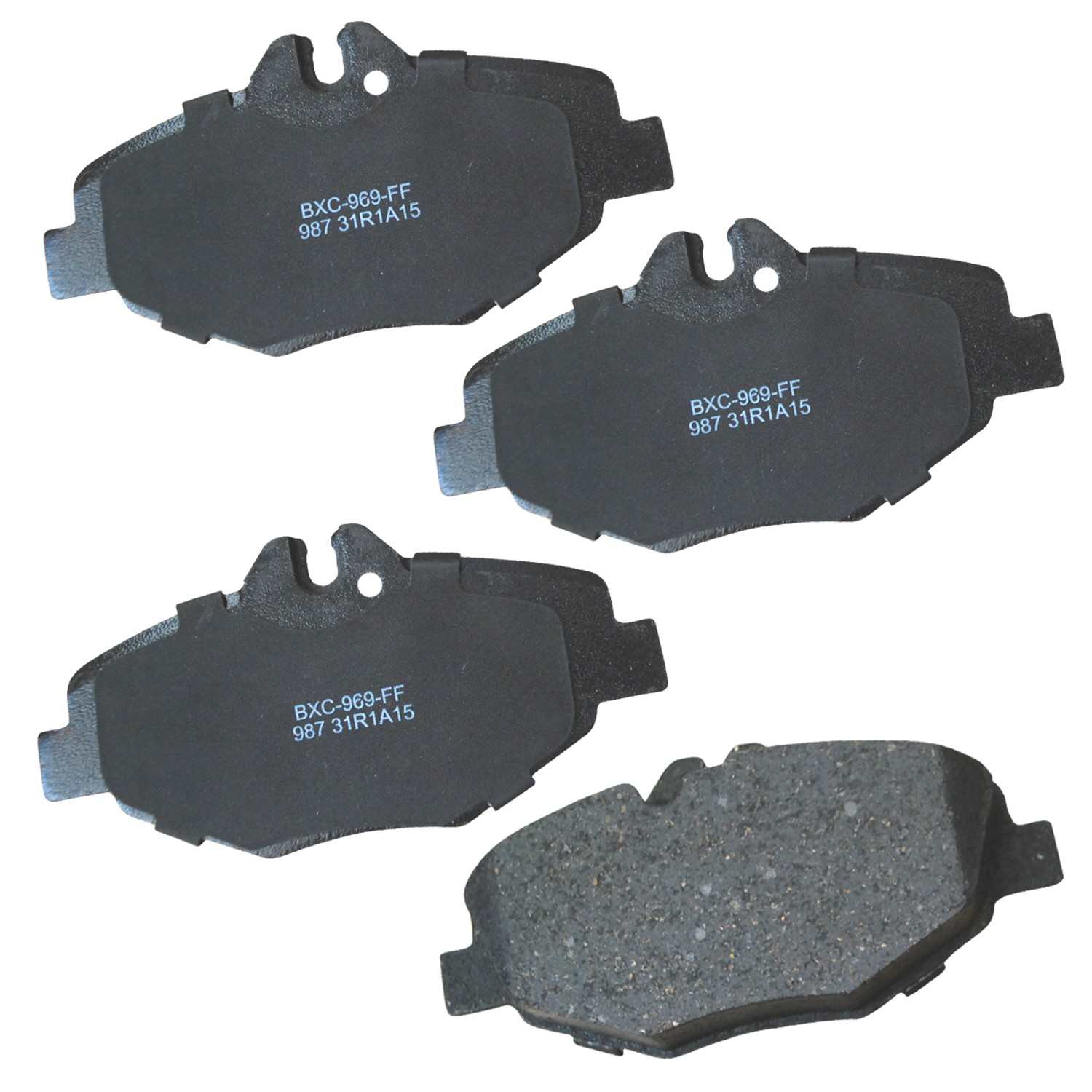 Front View of Front Disc Brake Pad Set BENDIX SBC987