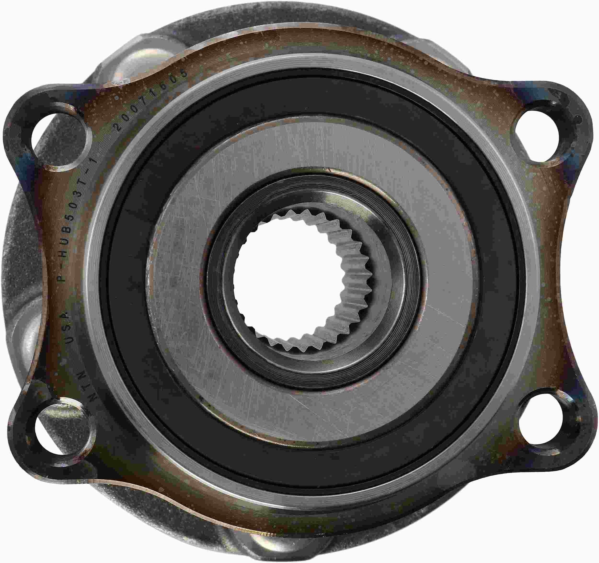 Side View of Rear Wheel Bearing and Hub Assembly BCA NTN WE60543