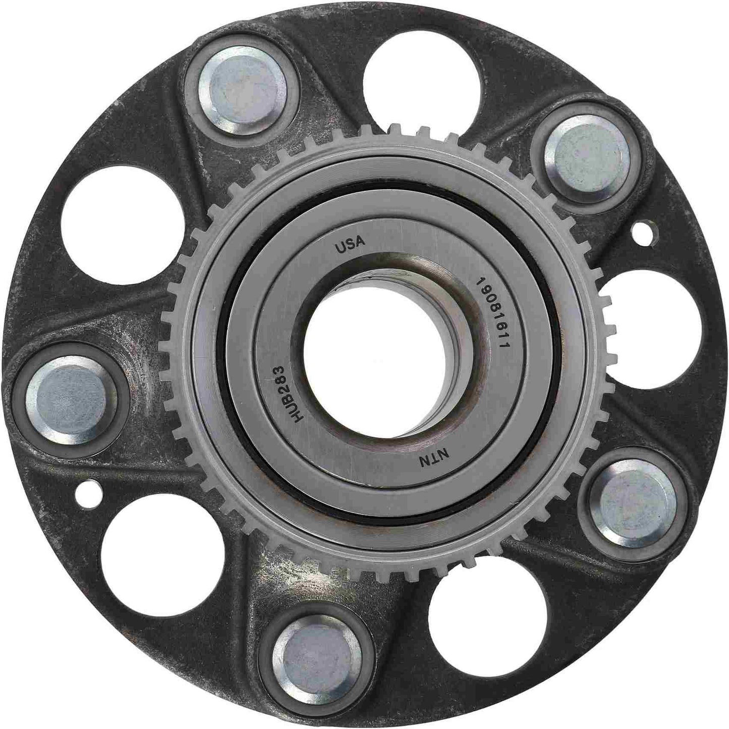 Bottom View of Rear Wheel Bearing and Hub Assembly BCA NTN WE60580